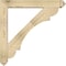 Ekena Millwork Olympic Arts and Crafts Rough Sawn Bracket w/ Offset Brace, Douglas Fir, 6"W x 36"D x 36"H BKT0604X36X36OLY03RDF - alternate 3